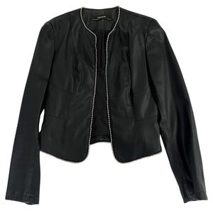 Zara Black and Silver Blazer with Fitted Silhouette